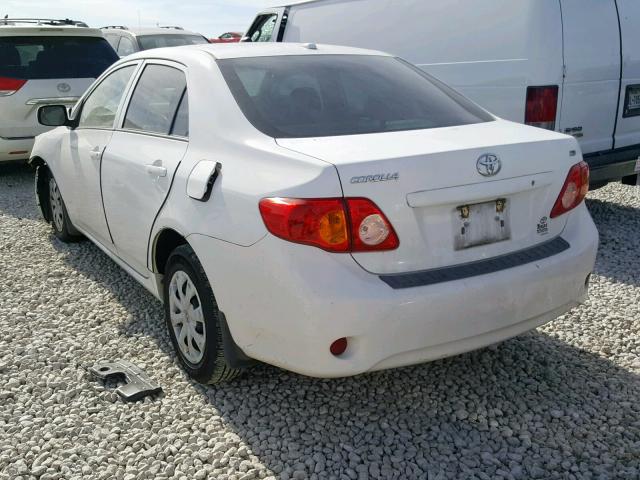 1NXBU4EE5AZ186858 - 2010 TOYOTA COROLLA BA WHITE photo 3