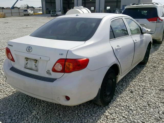 1NXBU4EE5AZ186858 - 2010 TOYOTA COROLLA BA WHITE photo 4