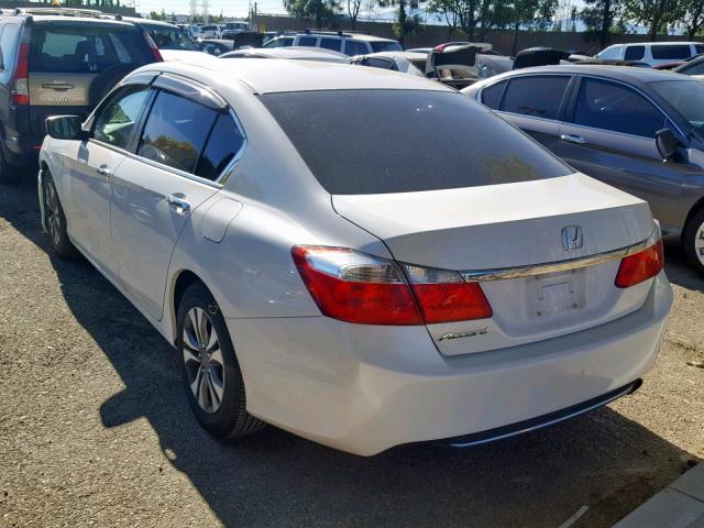 1HGCR2F39DA197607 - 2013 HONDA ACCORD LX WHITE photo 3