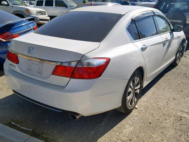 1HGCR2F39DA197607 - 2013 HONDA ACCORD LX WHITE photo 4