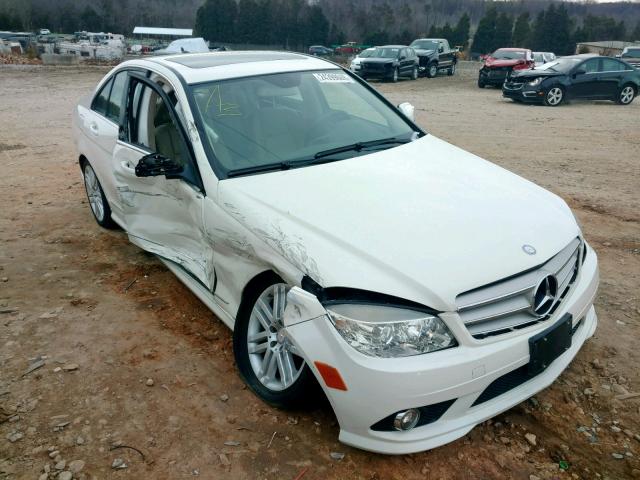 WDDGF81X39R080853 - 2009 MERCEDES-BENZ C 300 4MAT WHITE photo 1