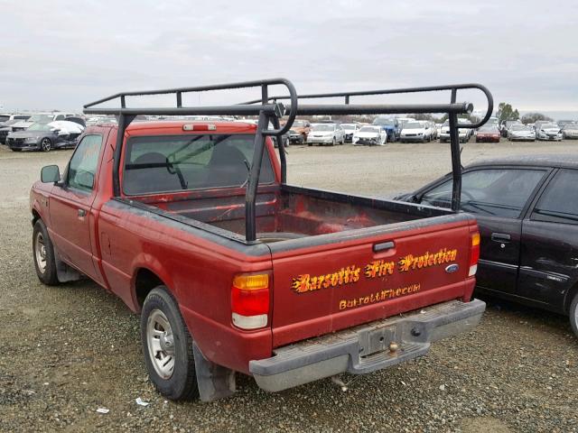 1FTYR10C8XUA78537 - 1999 FORD RANGER RED photo 3