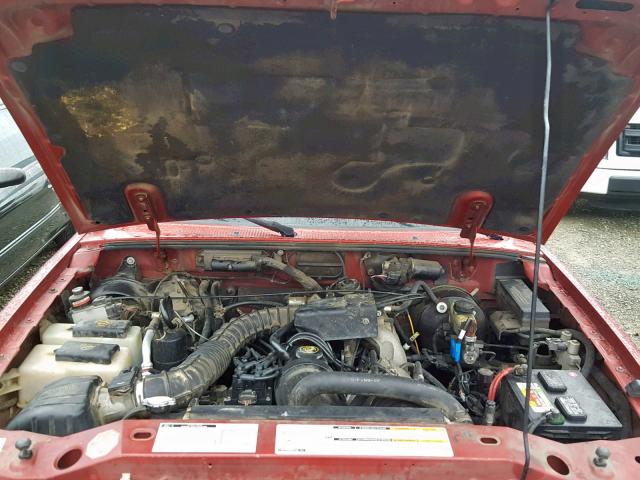 1FTYR10C8XUA78537 - 1999 FORD RANGER RED photo 7