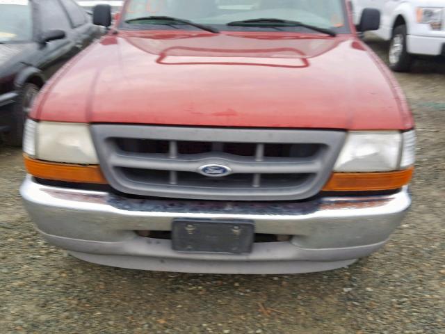 1FTYR10C8XUA78537 - 1999 FORD RANGER RED photo 9