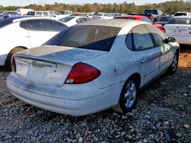 1FAFP55U01G283089 - 2001 FORD TAURUS SES WHITE photo 4