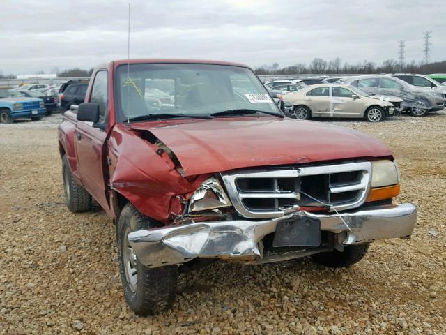 1FTYR10C8XPC05608 - 1999 FORD RANGER BURGUNDY photo 1