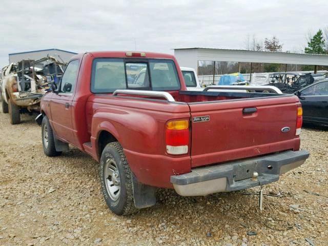 1FTYR10C8XPC05608 - 1999 FORD RANGER BURGUNDY photo 3