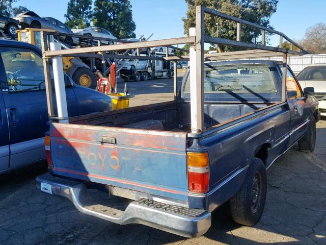 JT4RN55D6E0019404 - 1984 TOYOTA PICKUP 1/2 BLUE photo 4