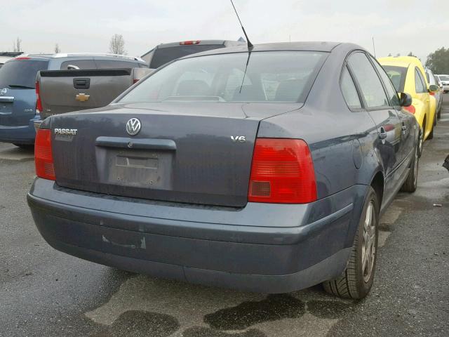 WVWBH63B41P014381 - 2001 VOLKSWAGEN PASSAT GLX GRAY photo 4