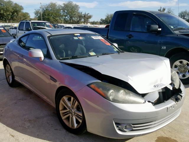 KMHHM66D98U295457 - 2008 HYUNDAI TIBURON GS SILVER photo 1