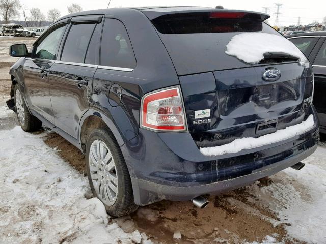 2FMDK49C58BA97718 - 2008 FORD EDGE LIMIT BLUE photo 3