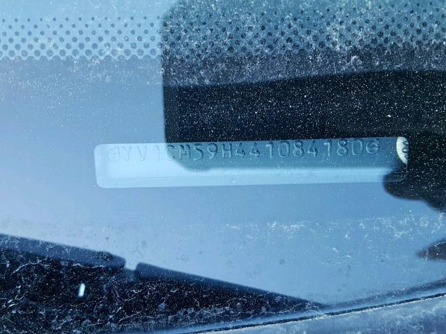 YV1CM59H441084180 - 2004 VOLVO XC90 GRAY photo 10