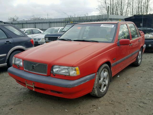 YV1LS5712S2181719 - 1995 VOLVO 850 RED photo 2