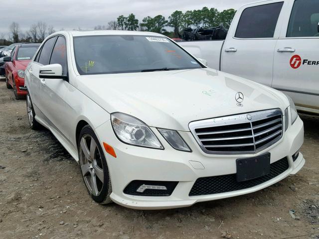 WDDHF5GB6BA470560 - 2011 MERCEDES-BENZ E 350 WHITE photo 1