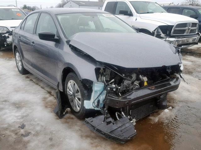 3VW2K7AJ9DM274008 - 2013 VOLKSWAGEN JETTA BASE 灰色 照片 1