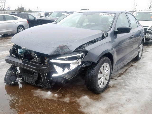 3VW2K7AJ9DM274008 - 2013 VOLKSWAGEN JETTA BASE 灰色 照片 2