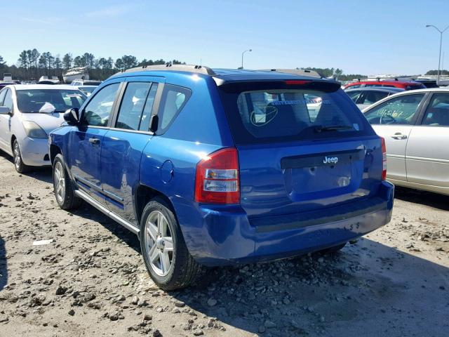 1J4FT47B89D133962 - 2009 JEEP COMPASS SP ლურჯი ფოტო 3