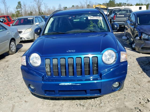 1J4FT47B89D133962 - 2009 JEEP COMPASS SP ლურჯი ფოტო 9
