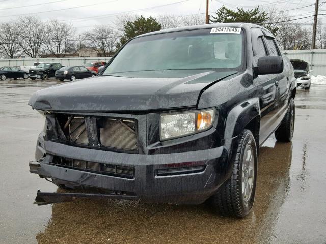 2HJYK16378H538914 - 2008 HONDA RIDGELINE BLACK photo 2