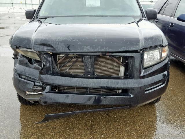 2HJYK16378H538914 - 2008 HONDA RIDGELINE BLACK photo 9