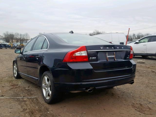 YV1AH992691092531 - 2009 VOLVO S80 T6 BLACK photo 3