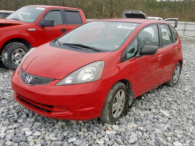 JHMGE88239C002601 - 2009 HONDA FIT RED photo 2