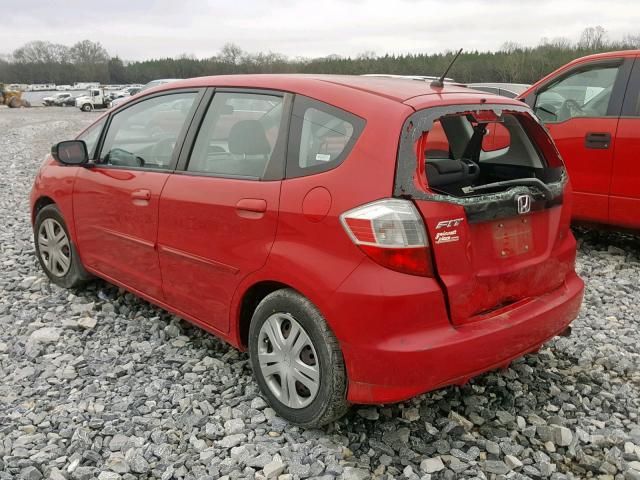 JHMGE88239C002601 - 2009 HONDA FIT RED photo 3