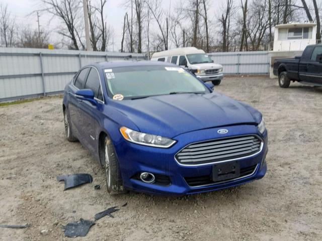 3FA6P0RUXER315302 - 2014 FORD FUSION TIT BLUE photo 1