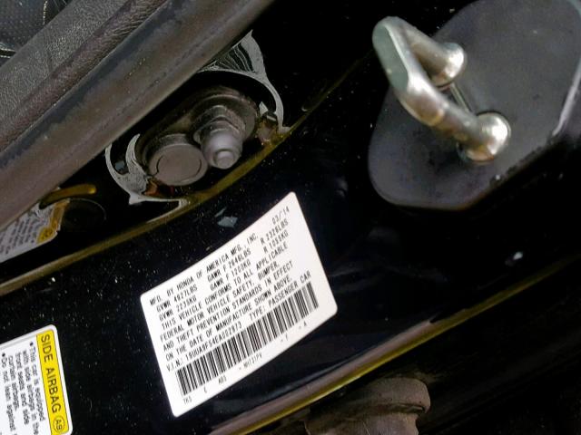 19UUA9F54EA002973 - 2014 ACURA TL TECH BLACK photo 10