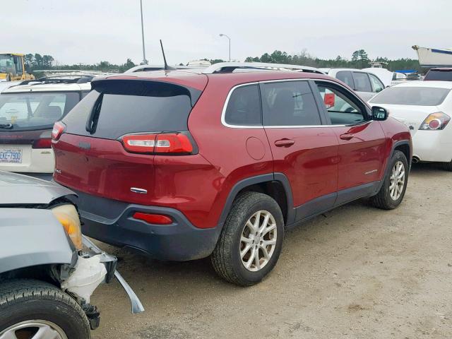 1C4PJMCBXGW359282 - 2016 JEEP CHEROKEE L BURGUNDY photo 4