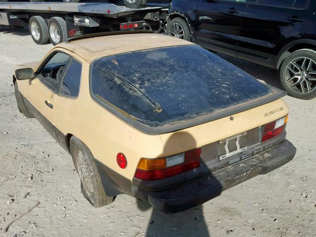 92A0432432 - 1980 PORSCHE 924 YELLOW photo 3