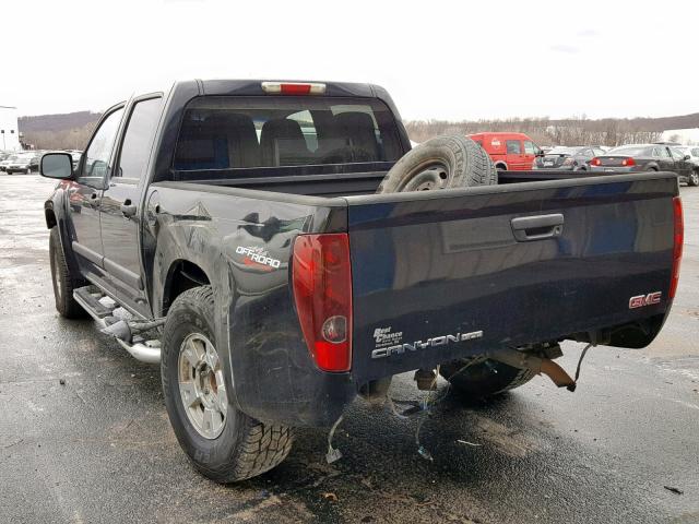 1GTDT13E178223102 - 2007 GMC CANYON BLACK photo 3