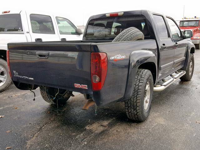 1GTDT13E178223102 - 2007 GMC CANYON BLACK photo 4