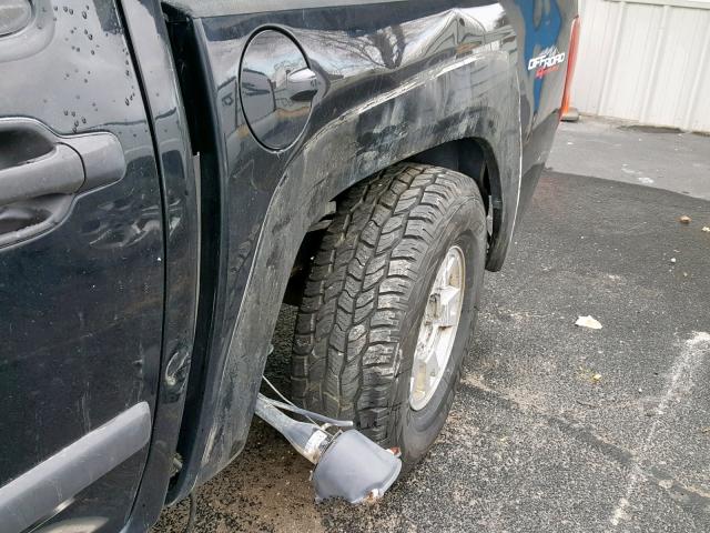 1GTDT13E178223102 - 2007 GMC CANYON BLACK photo 9