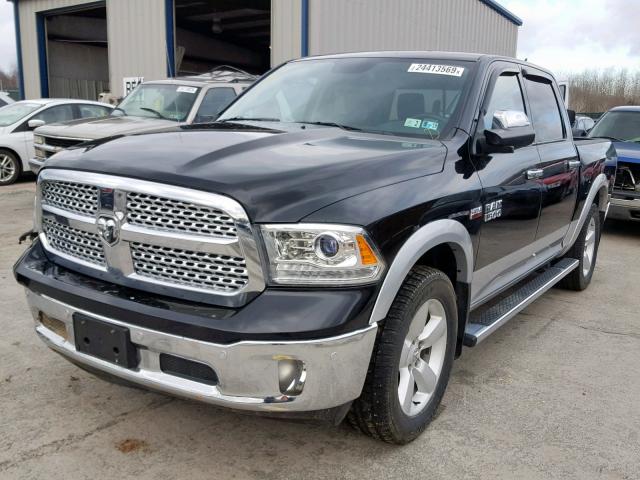 1C6RR7NT3ES434215 - 2014 RAM 1500 LARAM BLACK photo 2