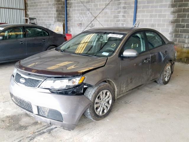 KNAFU4A21C5632760 - 2012 KIA FORTE EX GRAY photo 2