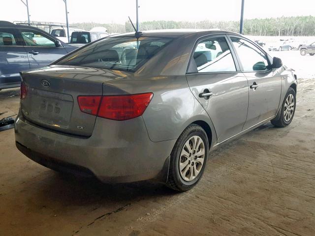 KNAFU4A21C5632760 - 2012 KIA FORTE EX GRAY photo 4