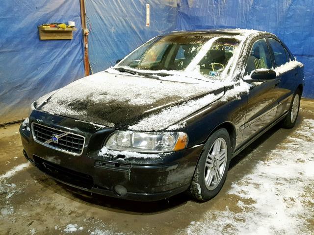 YV1RS592552463468 - 2005 VOLVO S60 2.5T BLACK photo 2