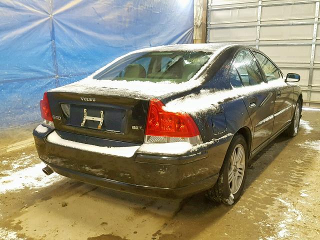 YV1RS592552463468 - 2005 VOLVO S60 2.5T BLACK photo 4