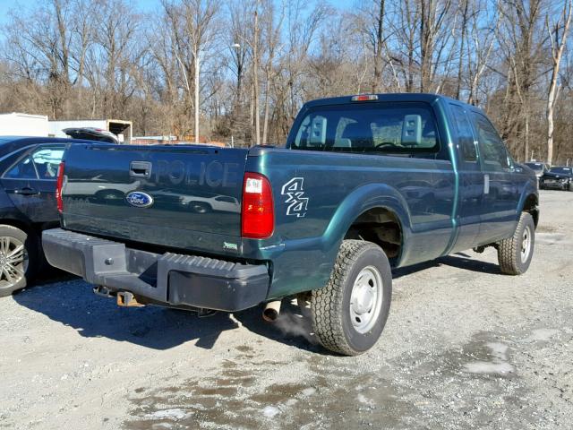 1FT7X2B63BEC78002 - 2011 FORD F250 SUPER GREEN photo 4