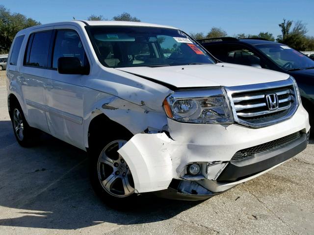 5FNYF3H79FB021279 - 2015 HONDA PILOT EXLN WHITE photo 1