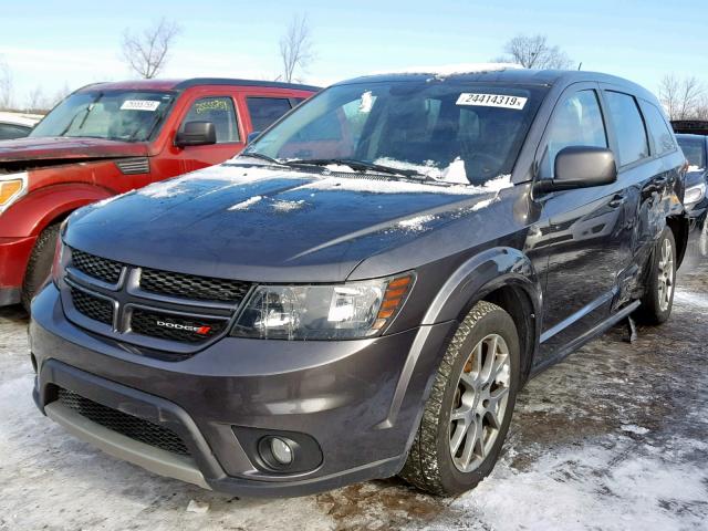 3C4PDCEGXFT664537 - 2015 DODGE JOURNEY R/ GRAY photo 2