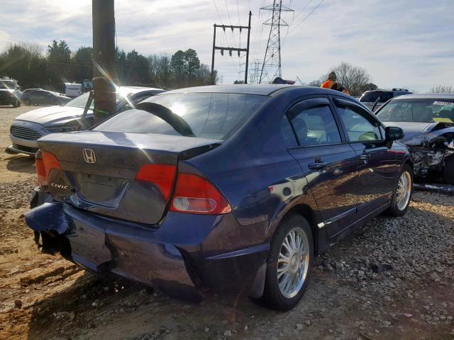 1HGFA16556L049333 - 2006 HONDA CIVIC LX BLUE photo 4