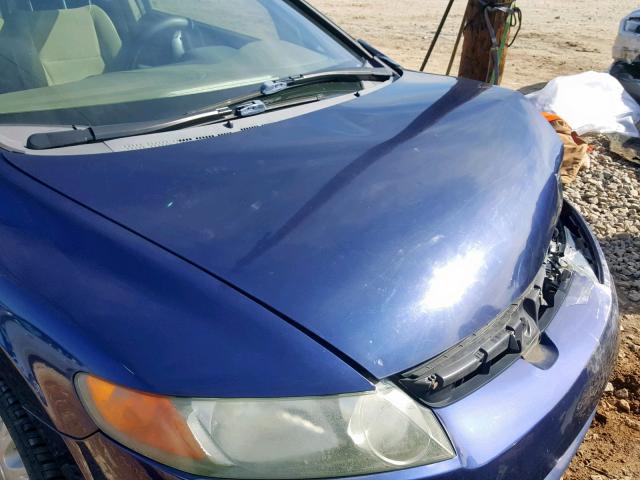 1HGFA16556L049333 - 2006 HONDA CIVIC LX BLUE photo 7