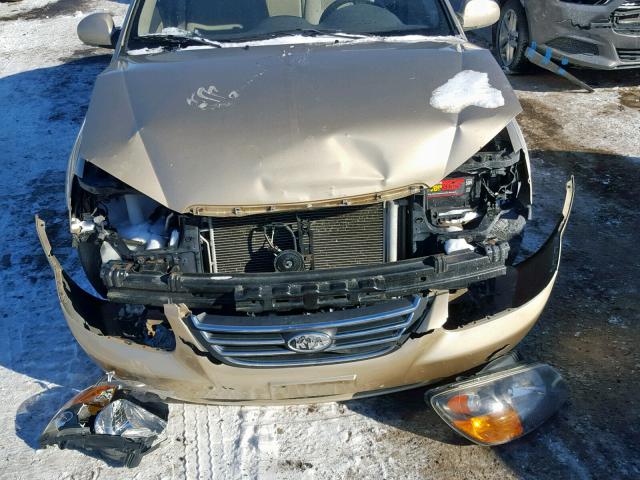 KNAFE221495662013 - 2009 KIA SPECTRA EX GOLD photo 7