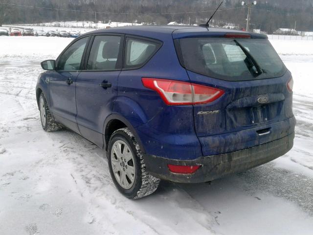 1FMCU0F71DUD14210 - 2013 FORD ESCAPE S BLUE photo 3