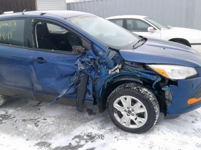 1FMCU0F71DUD14210 - 2013 FORD ESCAPE S BLUE photo 9