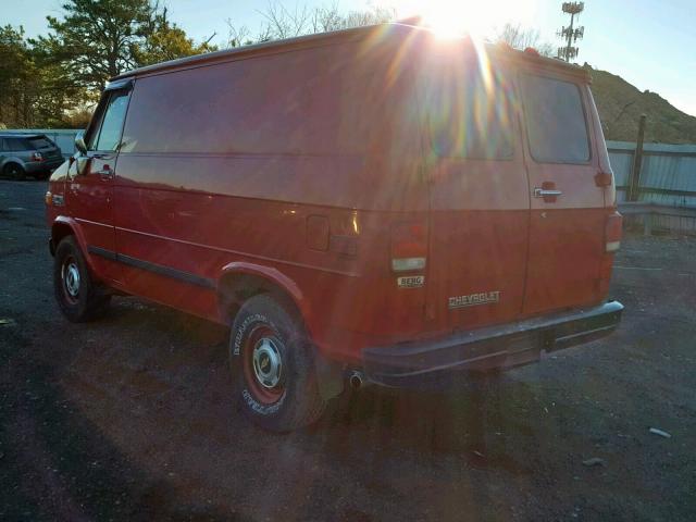 2GCEG25H6N4147431 - 1992 CHEVROLET G20 RED photo 3