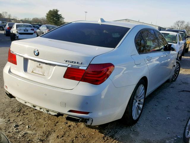 WBAKC8C50CC437759 - 2012 BMW 750LXI WHITE photo 4