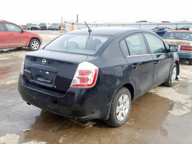 3N1AB61E38L725458 - 2008 NISSAN SENTRA 2.0 BLACK photo 4